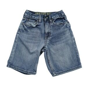 Bailey's Point Boys Denim Shorts Size 7 Blue Medium Wash Adjustable Waist Cotton